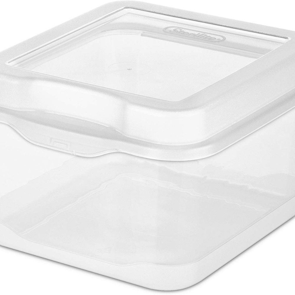 6 Sterilite Flip Top Storage Tubs Boxes